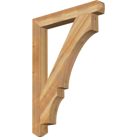 Ekena Millwork Balboa Craftsman Rough Sawn Bracket, Western Red Cedar, 4"W x 32"D x 44"H BKT04X32X44BOA04RWR